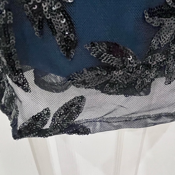 Teal Sequence dress. - Picture 4 of 6